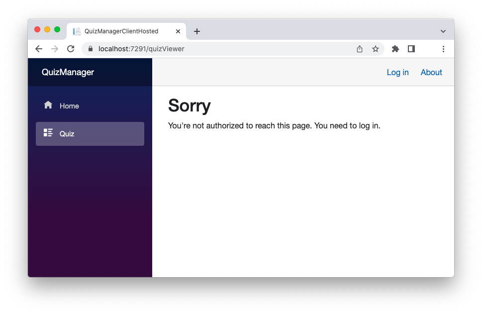 Blazor app and the unauthenticated user