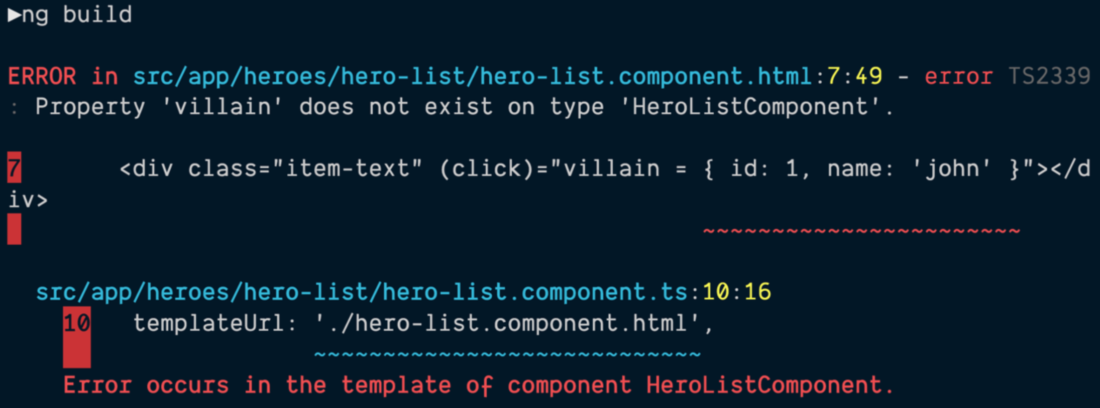 Error handling in Components