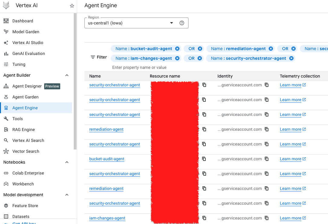 Google Cloud : Deployment Successful window