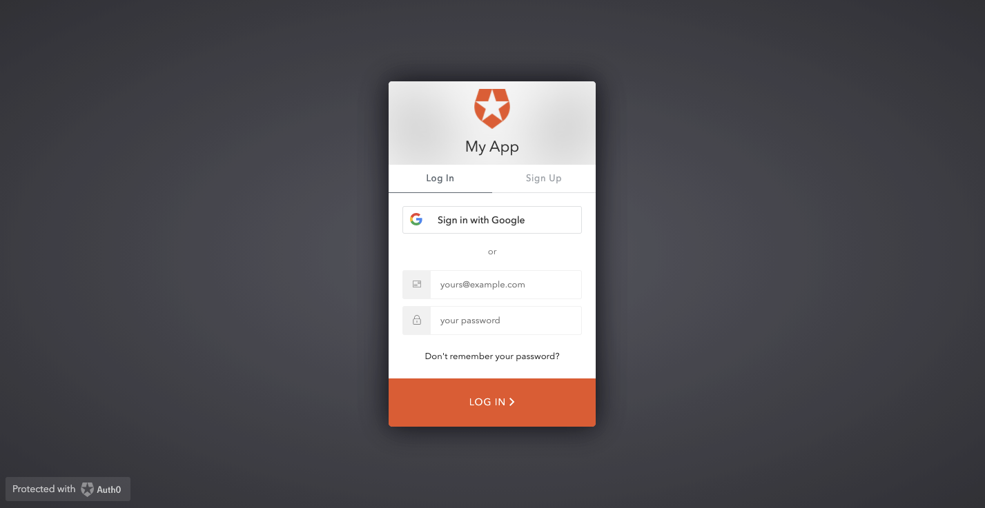 Auth0 login