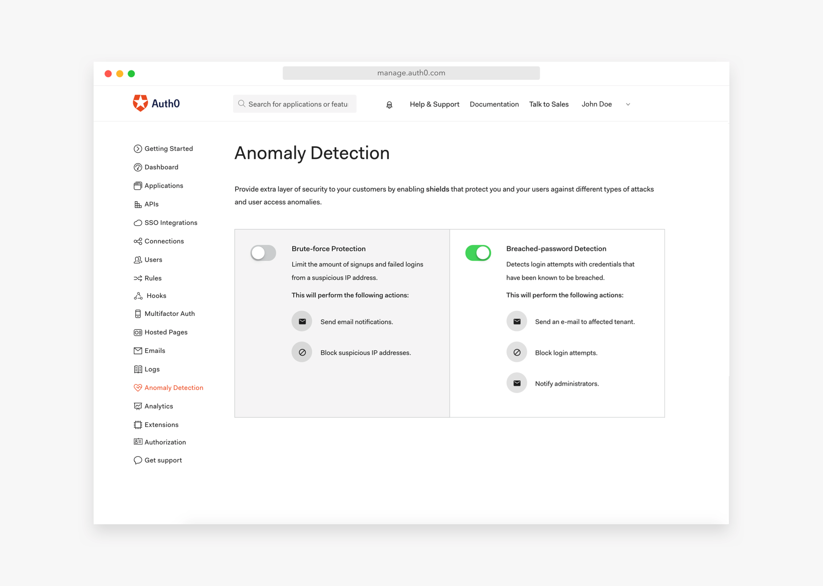 Auth0 Anomaly Detection