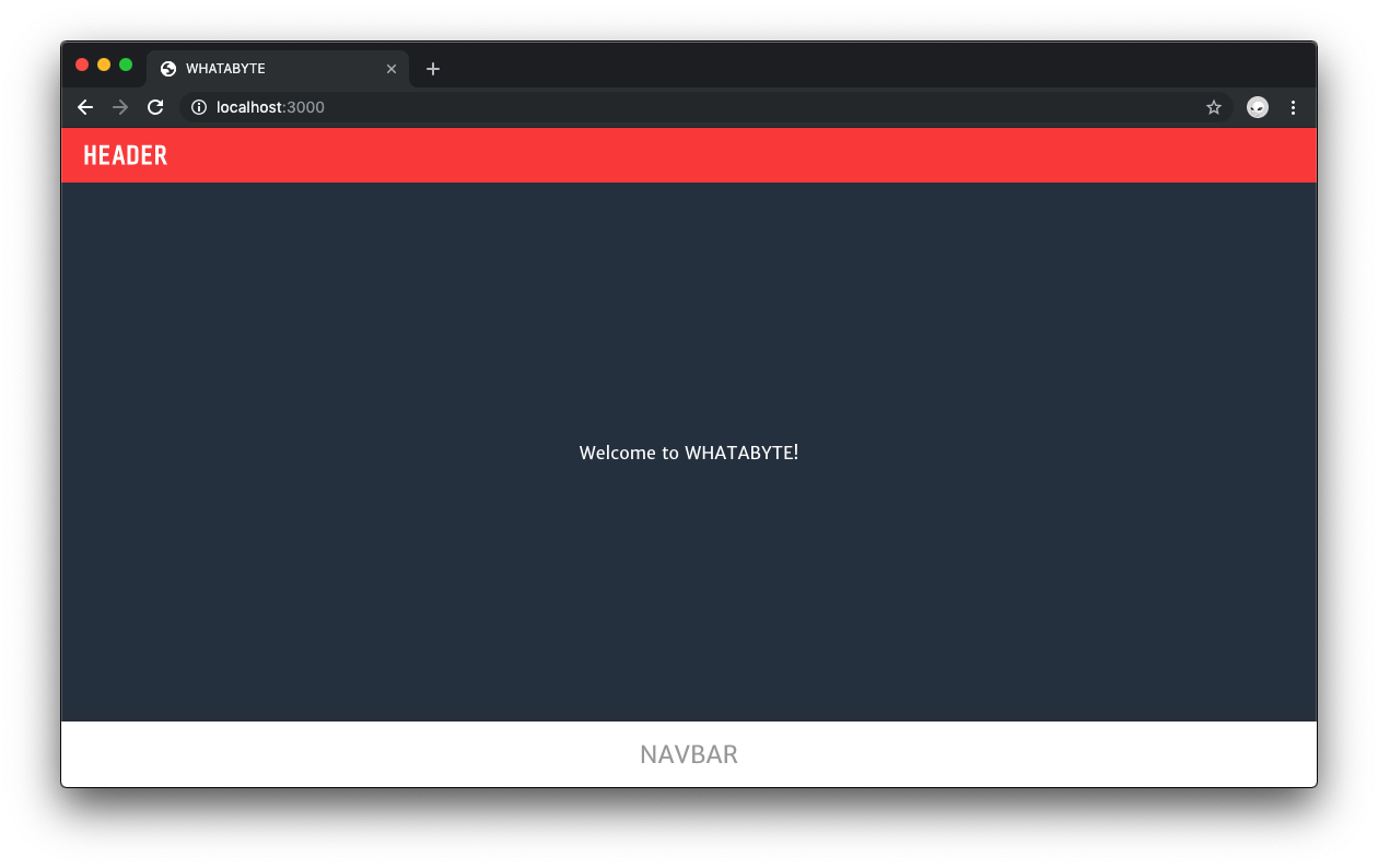 Next.js application looking more polished with styling and layout