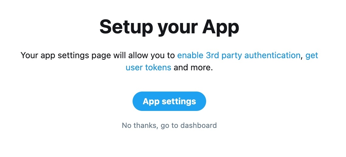 Twitter Dashboard for App