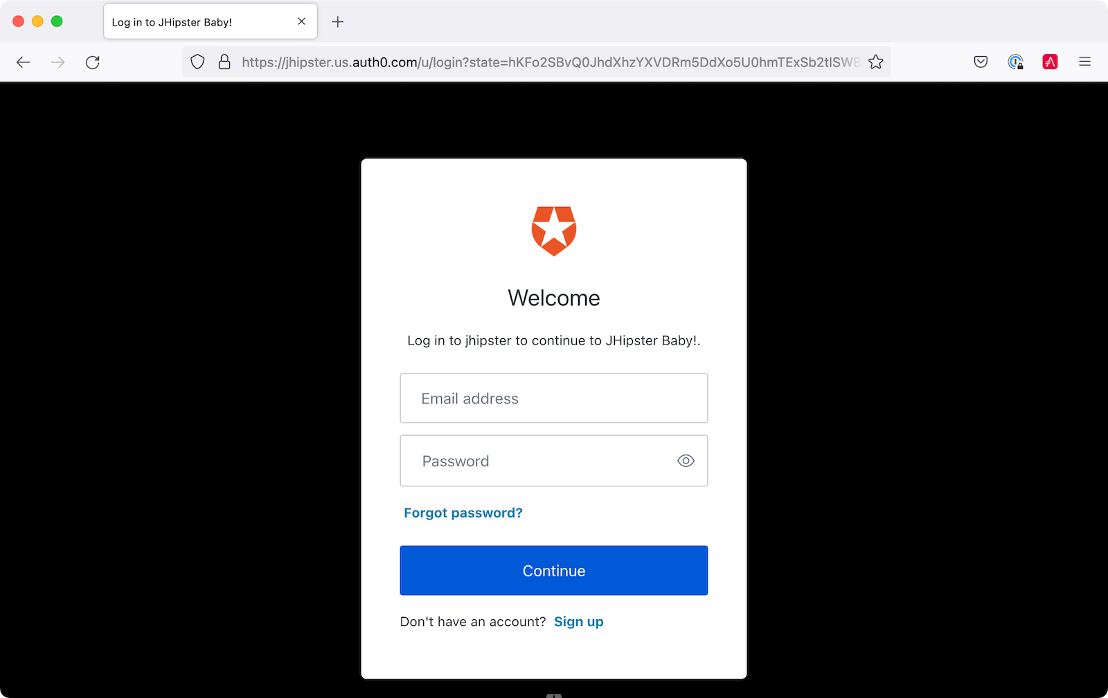 Auth0 Login