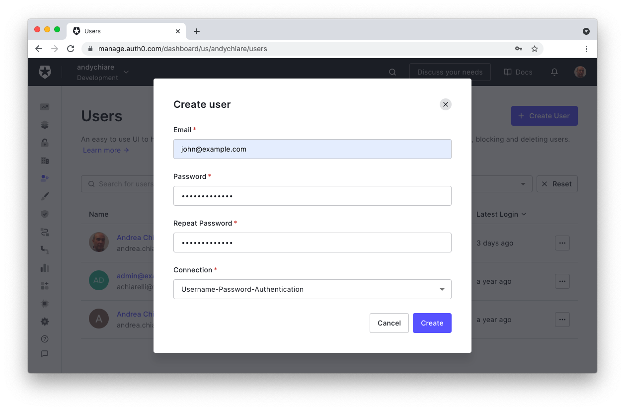 creating-user-auth0-dashboard