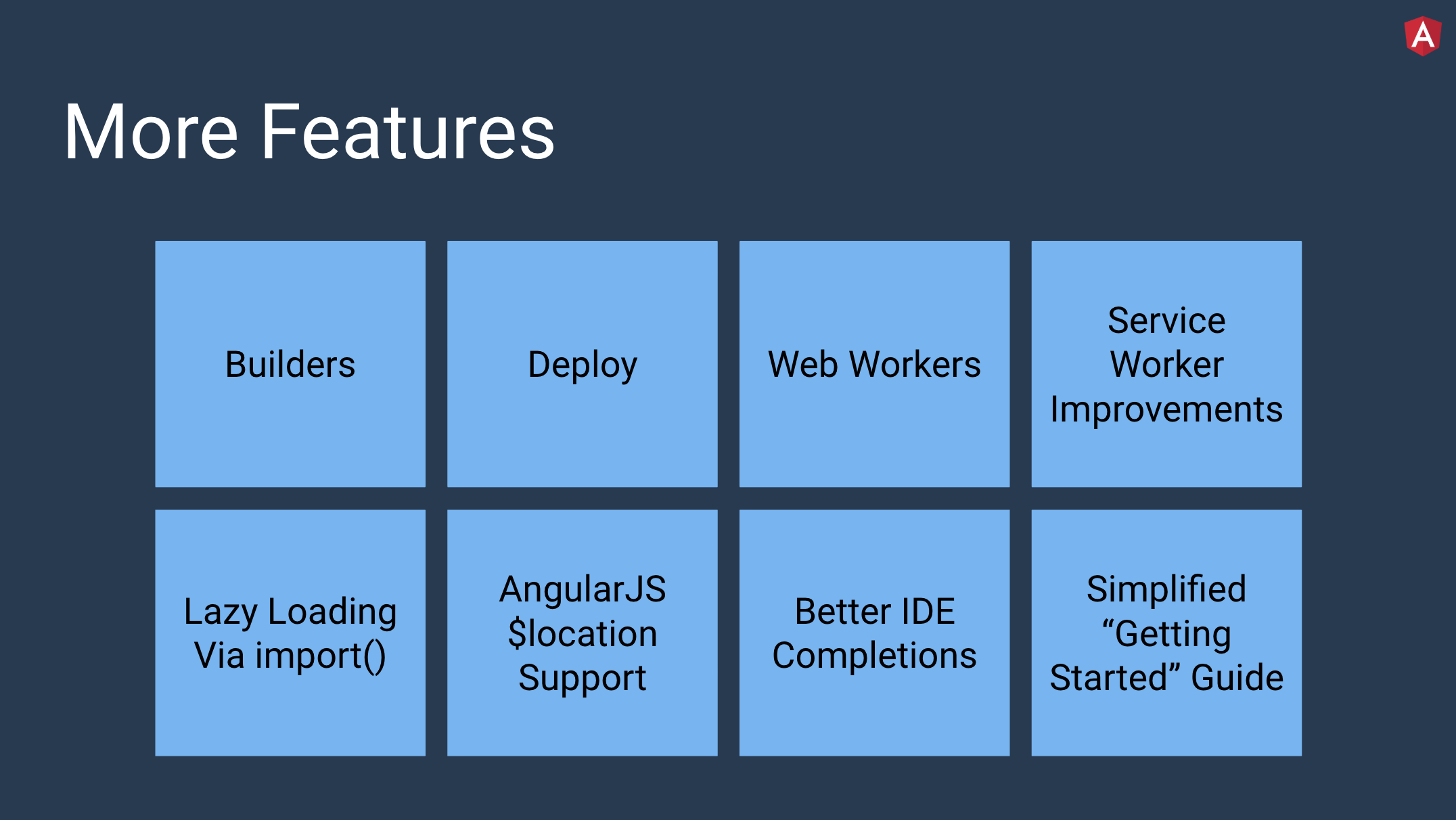 New features in Angular 8