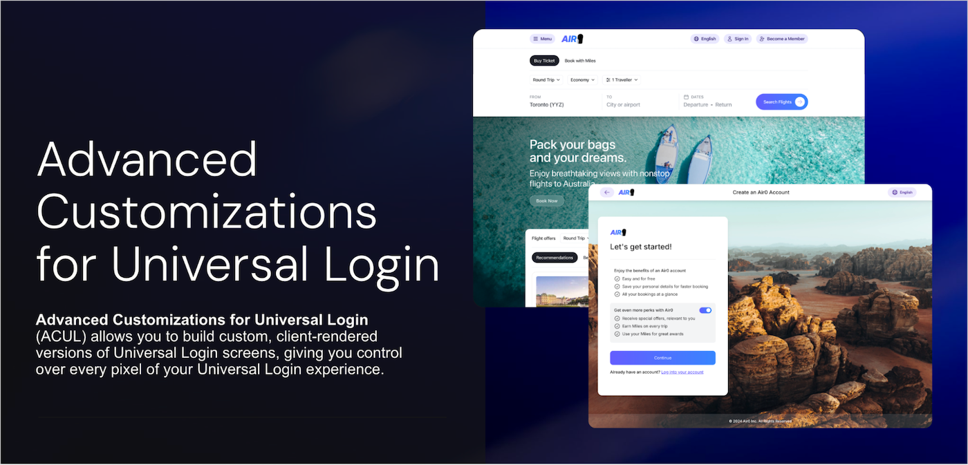 Advanced Customizations for Universal Login
