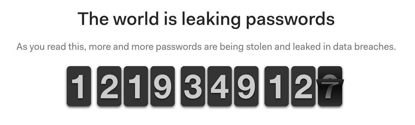 Breached Passwords Counter