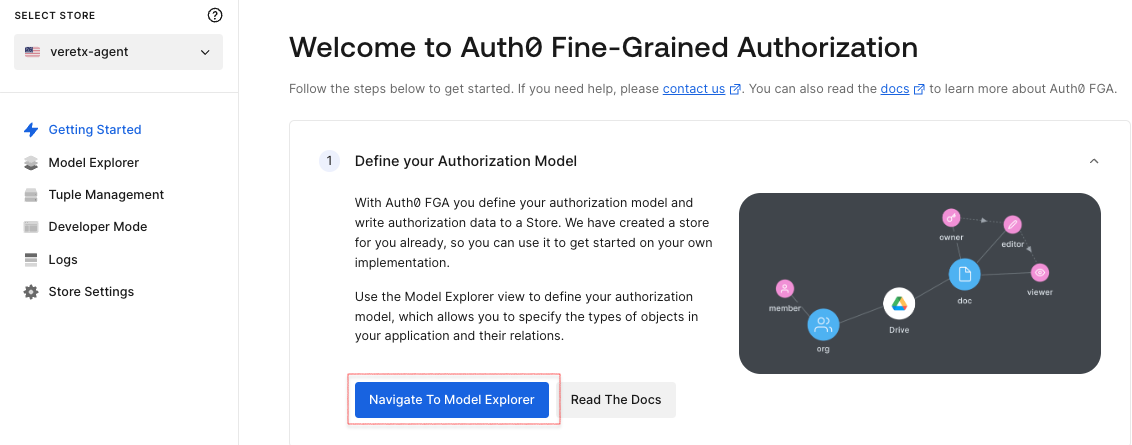 Auth0 FGA Console*