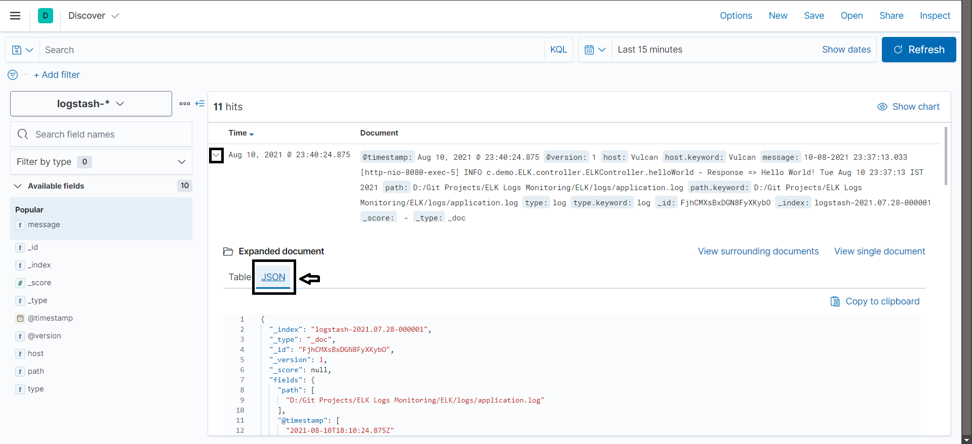 Spring Boot Logs Aggregation and Monitoring Using ELK Stack