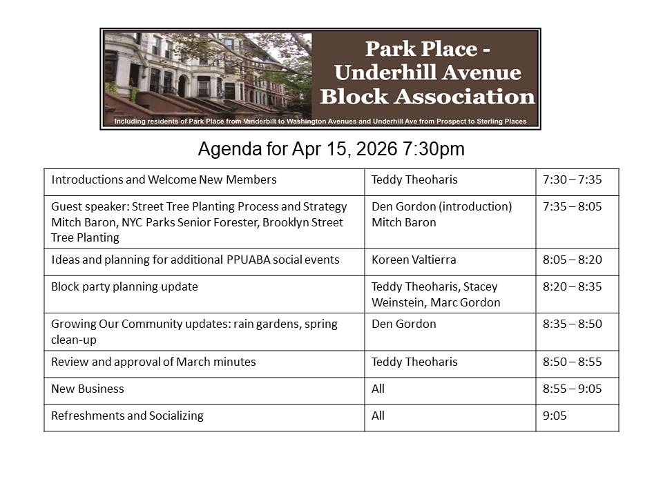 PPUABA Agenda for 2026-04-15