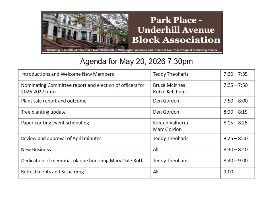 PPUABA Agenda for 2026-05-20