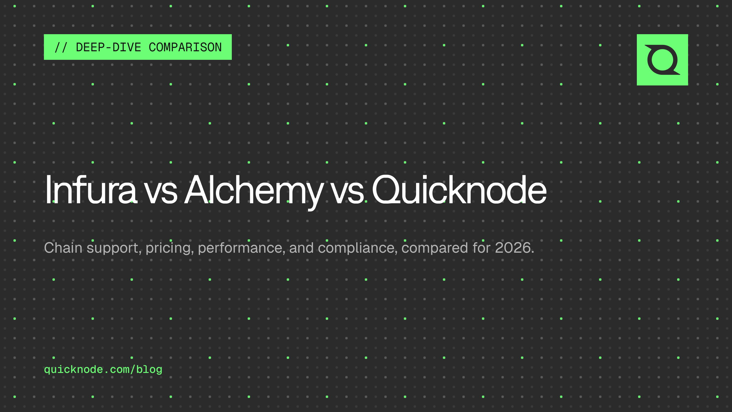 Infura vs Alchemy vs Quicknode: 2026 Deep-Dive Comparison