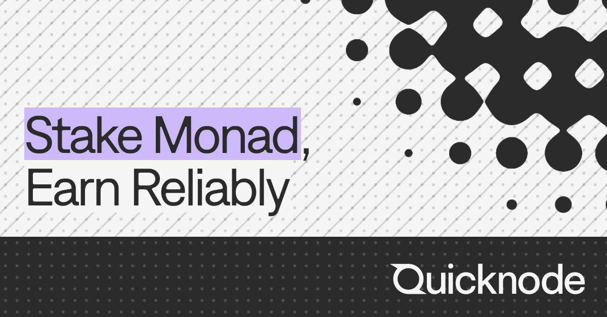 Monsnodevideo Tools Stake Monad (MON) | Quicknode Validator | Quicknode