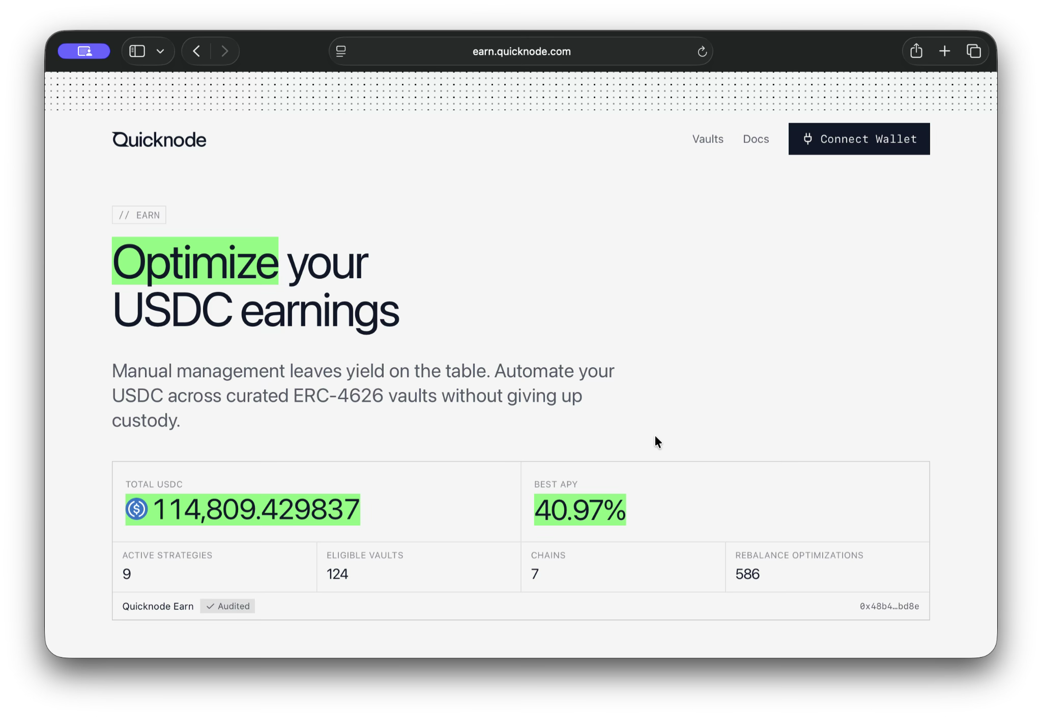 Quicknode earn