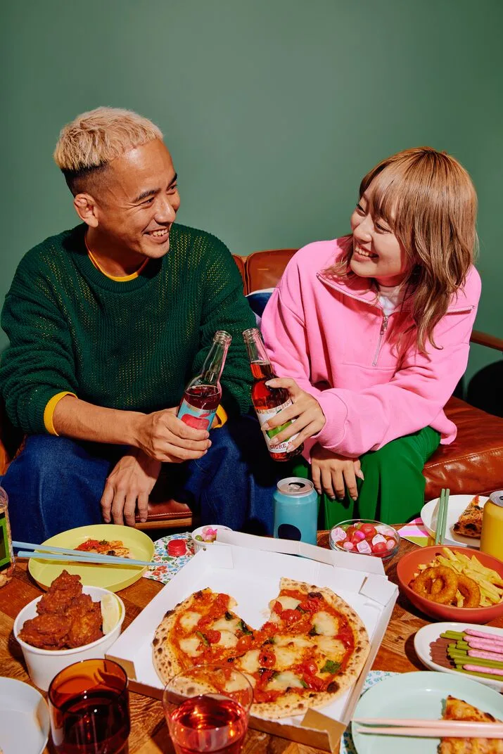 Enjoying very tasty pizza with great friends. Invite your friends who are not on Wolt yet to join with your personal Wolt discount code. You get both credits.