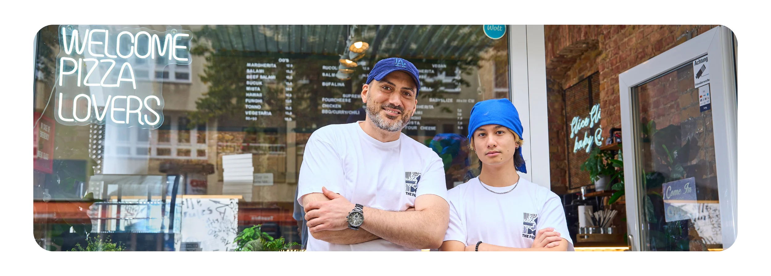 Pizza Restaurant Owner and Staff