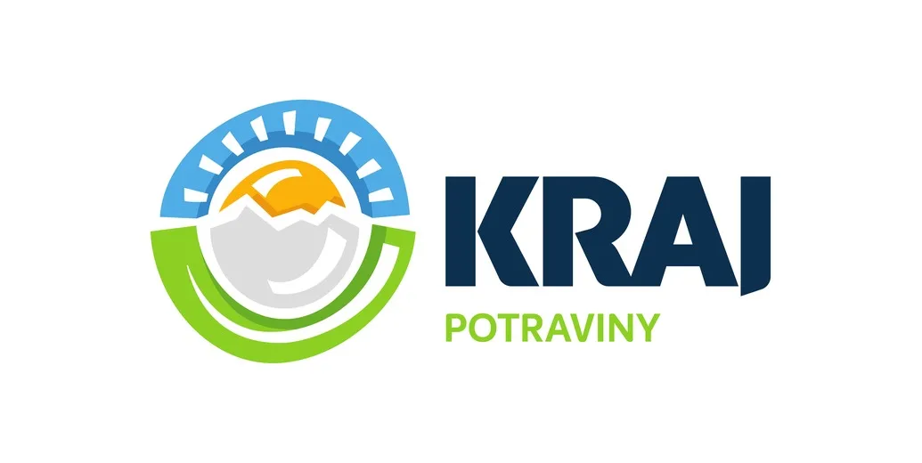 Kraj Potraviny logo, user-provided (real asset, replaces Tesco placeholder), on white card background