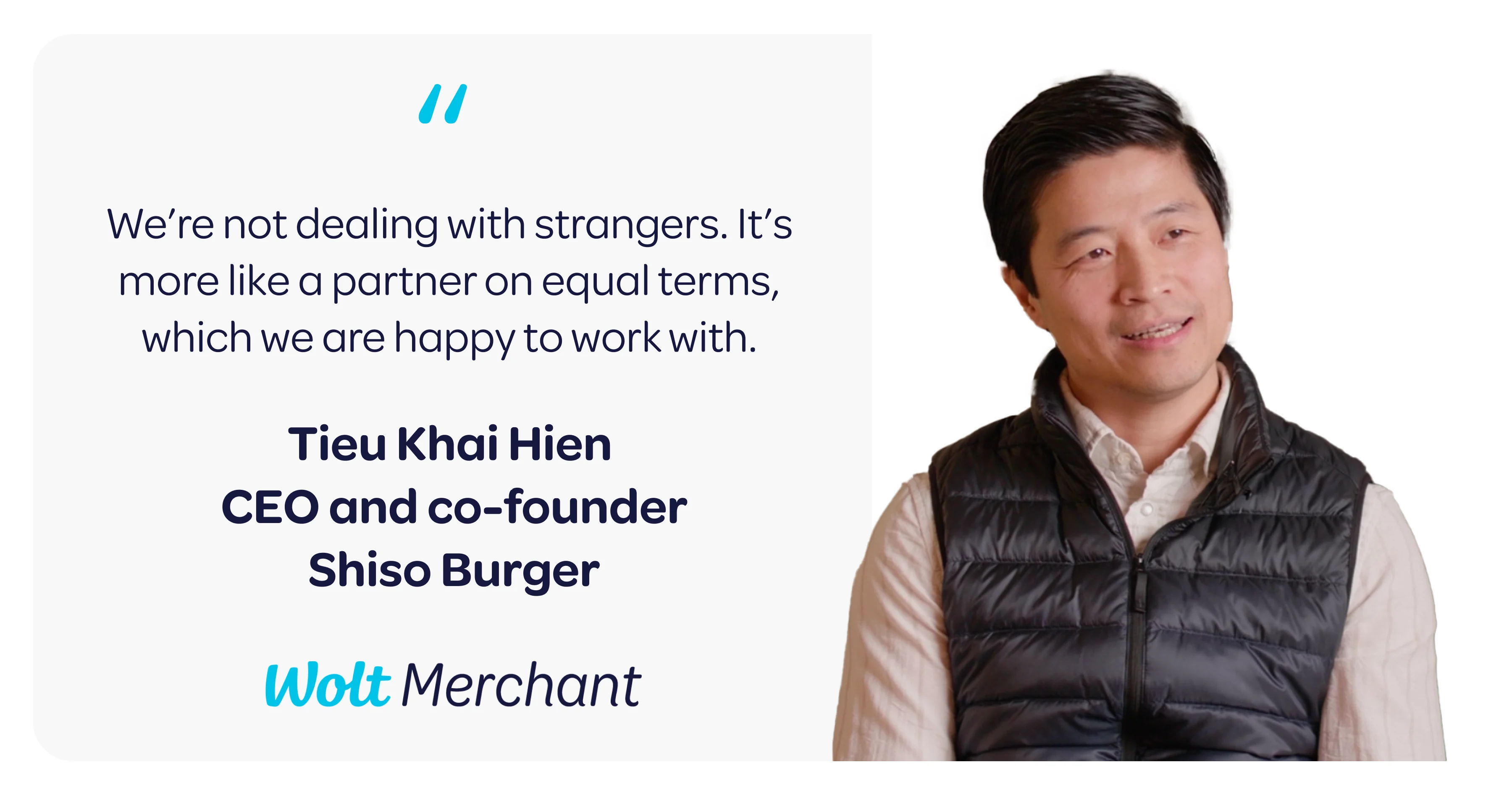 Tieu Khai Hien, Shiso Burger’s CEO and co-founder