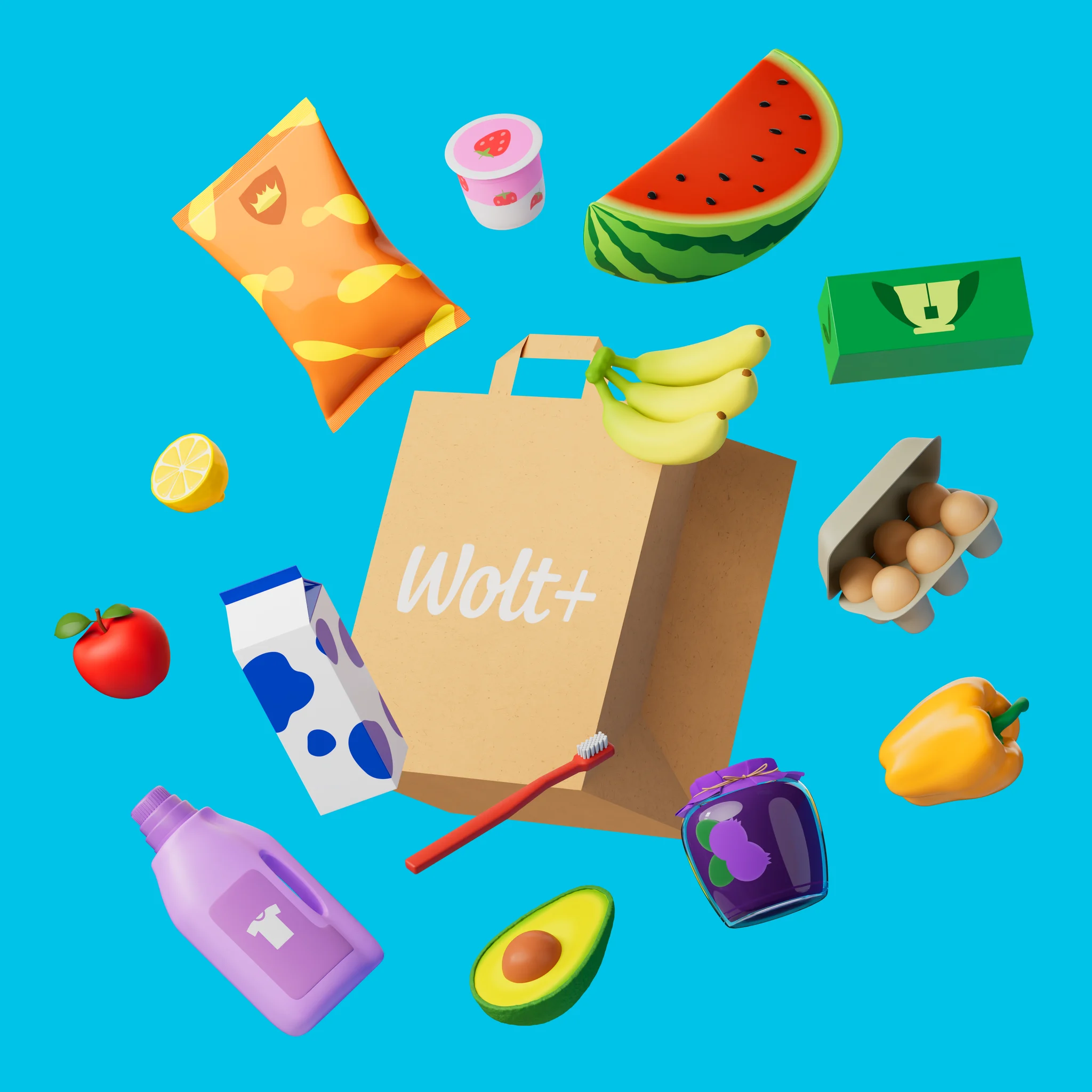 Shop Groceries and more with Wolt