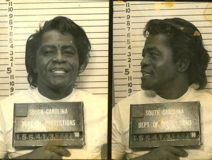 James Brown 55 Busted Stories Behind 30 Classic Celebrity Mug Shots Purple Clover