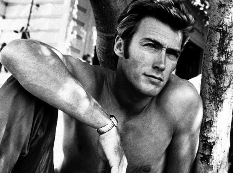 Clint Eastwood Hot Shirtless Male Celebrities Purple Clover