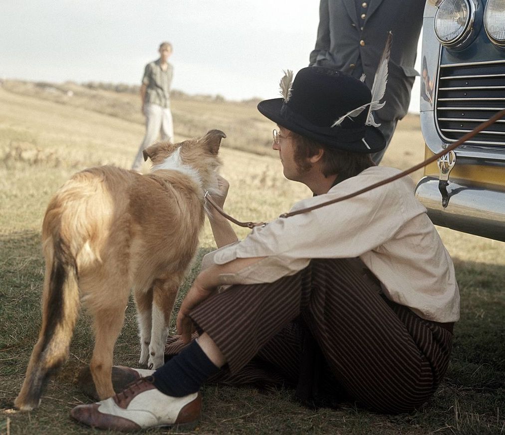 John Lennon 25 Snapshots of Rock Stars and Their Dogs Purple Clover
