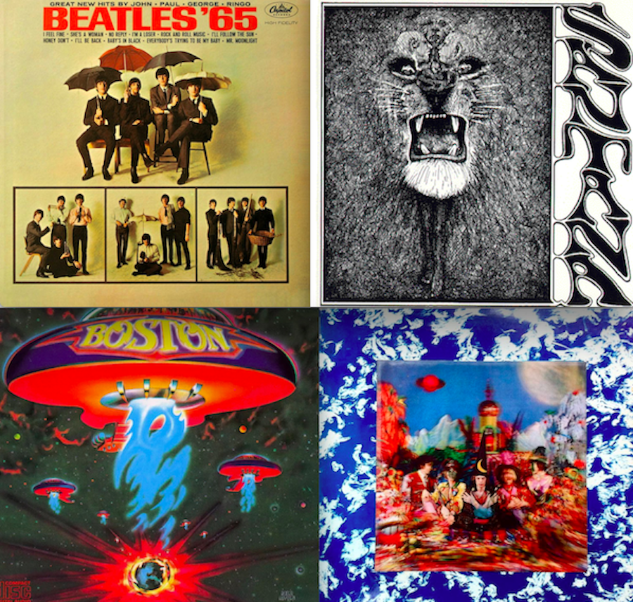 Hidden Messages in Classic Album Covers Purple Clover