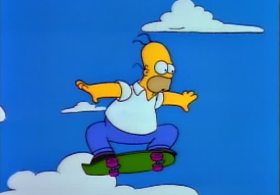 Homer's Jump ("Bart the Daredevil") 20 Most Brilliant Moments on The