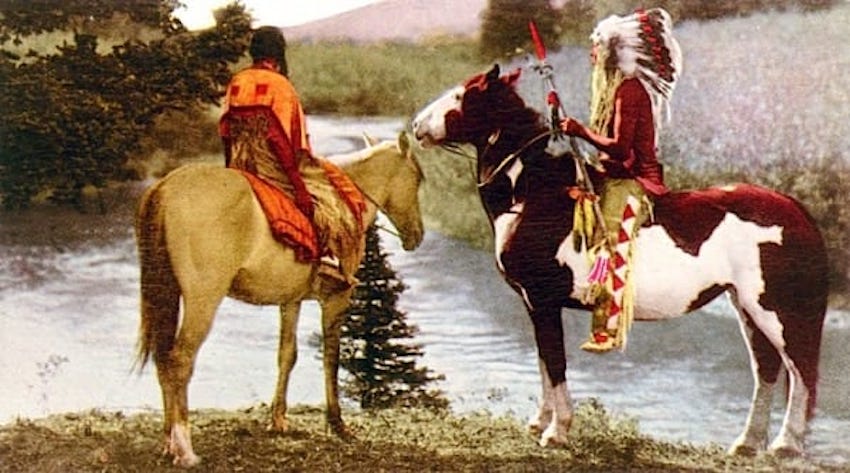 Stunning Vintage Color Photos Reveal Native American Cultures Purple