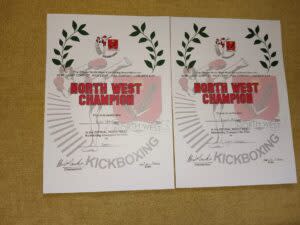 First place for the kick light category, and second place for light contact category