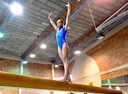 Future Olympian balancing gymnastics and academics