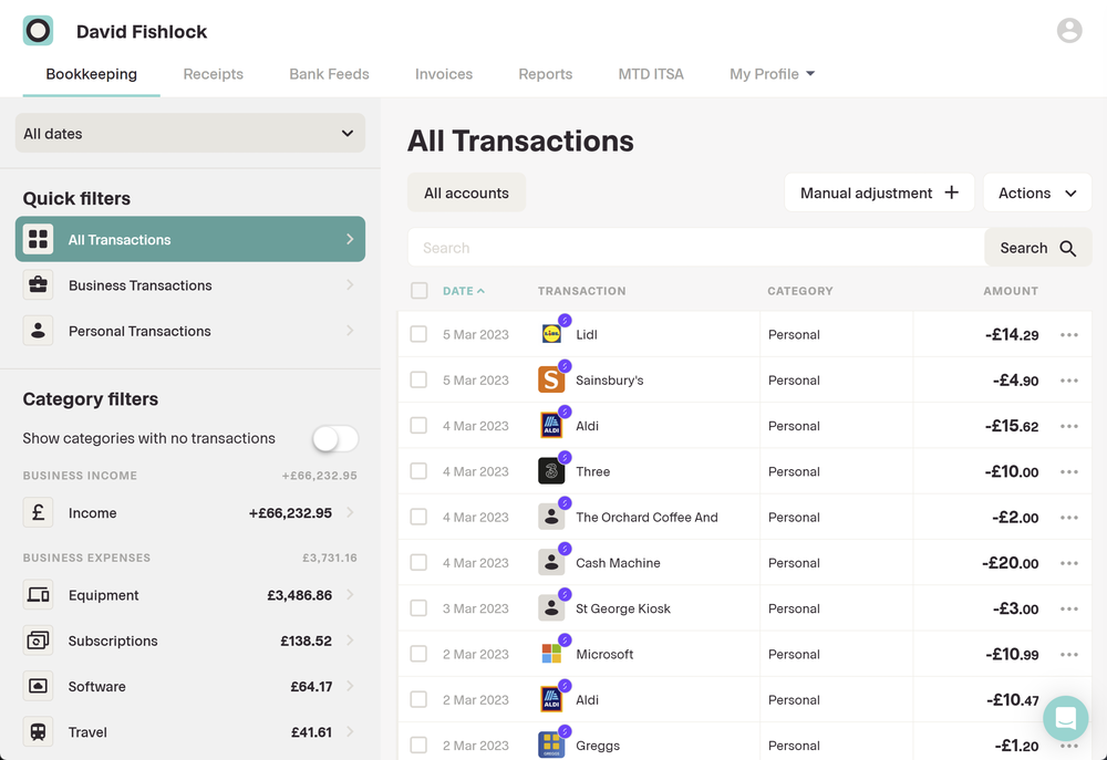 Coconut Accounting Portal screenshot