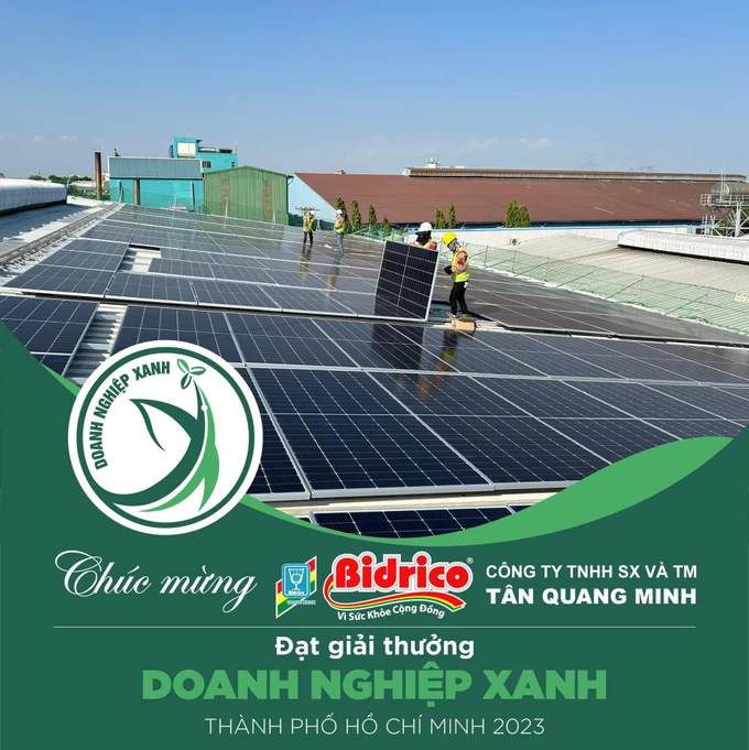 Bidrico đưa vào vận hành hệ thống năng lượng mặt trời