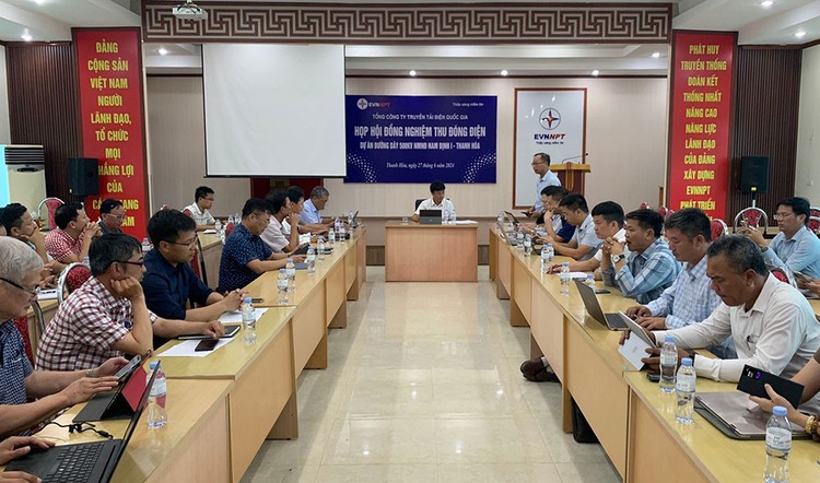 Chuẩn bị hoàn thành đường dây 500kV mạch 3 từ Nhà máy Nhiệt điện Nam Định I đến Thanh Hóa