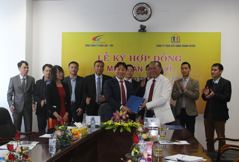 Lễ ký hợp đồng mua bán tro xỉ Nhà máy Nhiệt điện Mạo Khê.