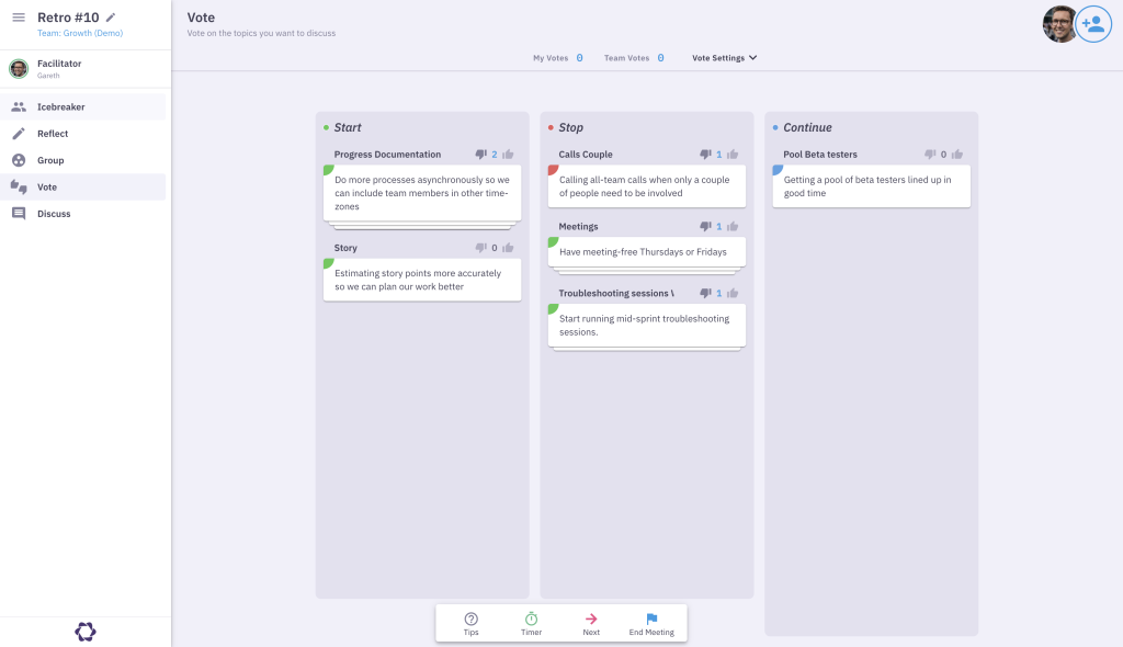 Parabol Outil Rétrospective Agile