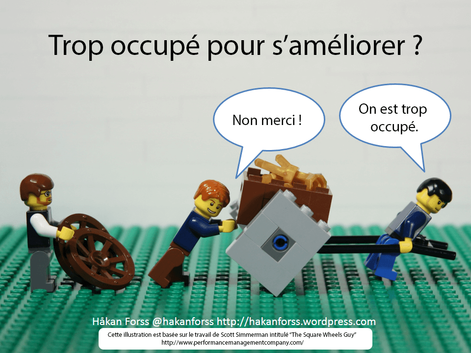 Image humoristique pour décrire les équipes qui refusent de s'améliorer en continu