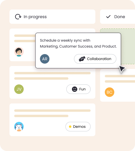 Online Retrospective Action Plan