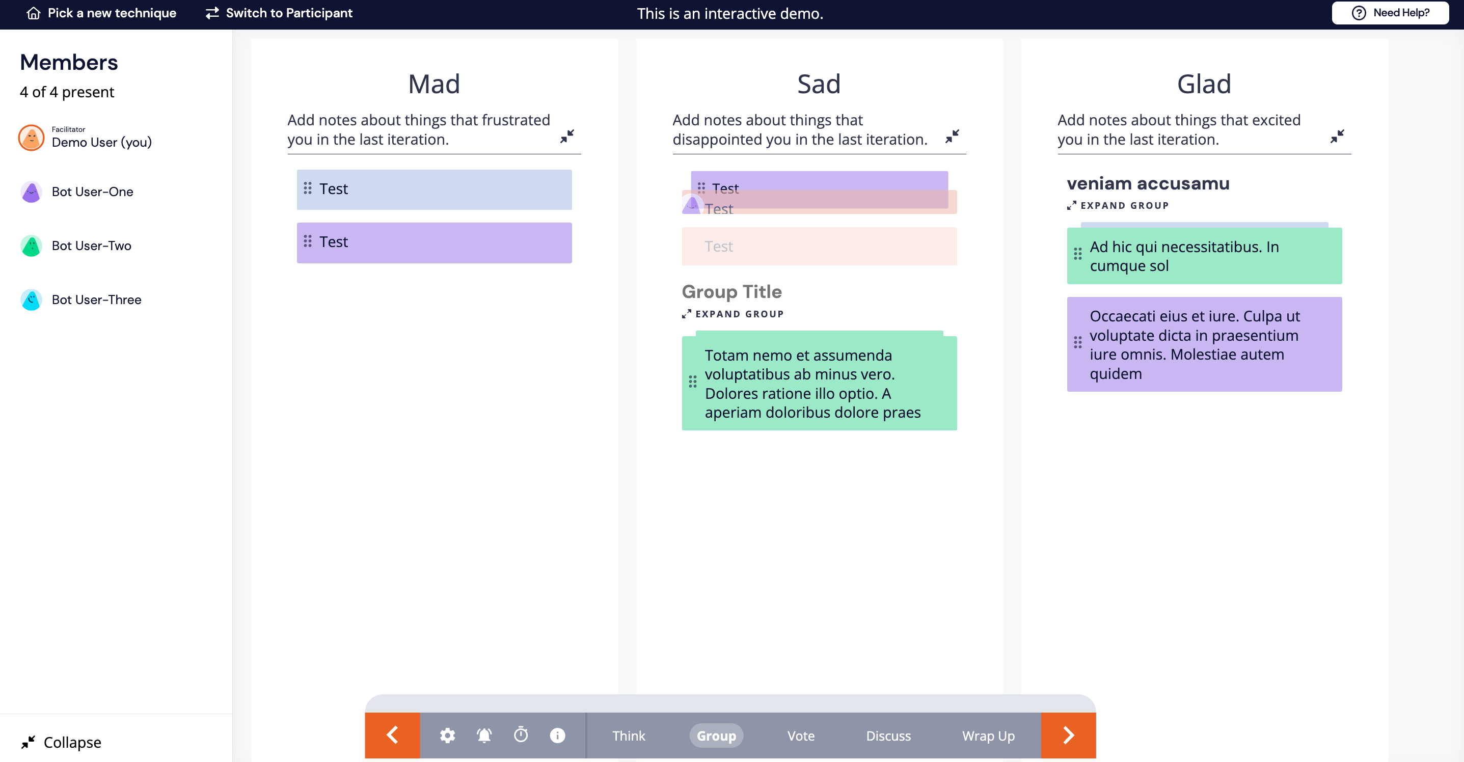 Retrium Outil Agile Retrospective