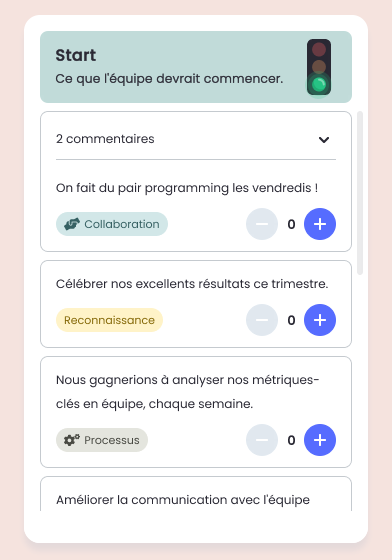 Colonne phase de Vote