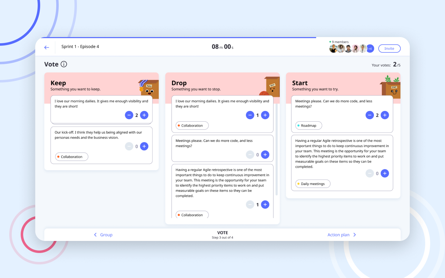 Neatro Outil de rétrospective gratuit