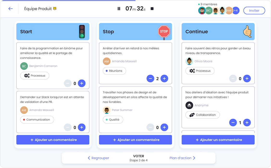 La meilleure expérience de rétrospective L'expérience de rétrospective de Sprint averc Neatro