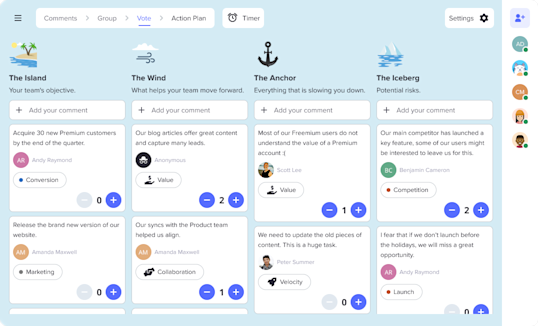 Sailbot Exercise Sailboat Retrospective Template for Agile Teams