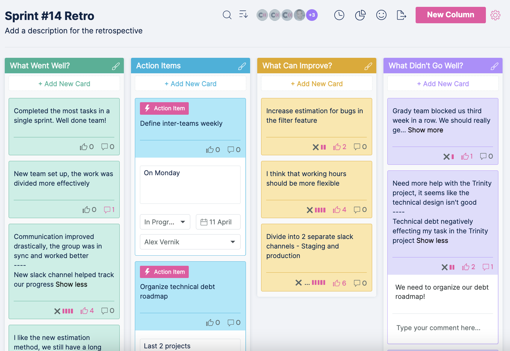 GoRetro Free Retrospective Tool