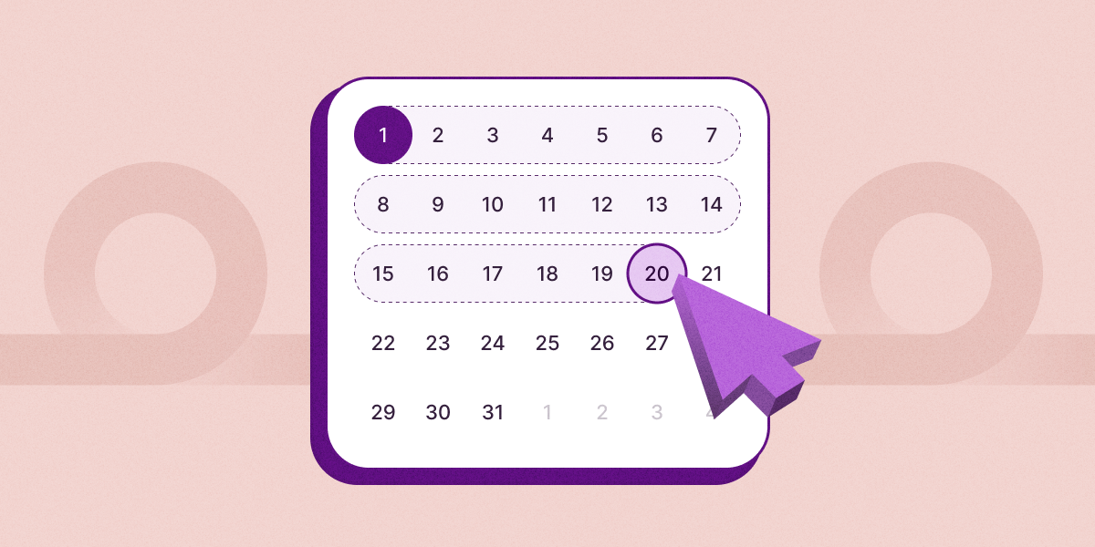 An image of a calendar to illustrate the concept of choosing the right time for an Agile Sprint. 