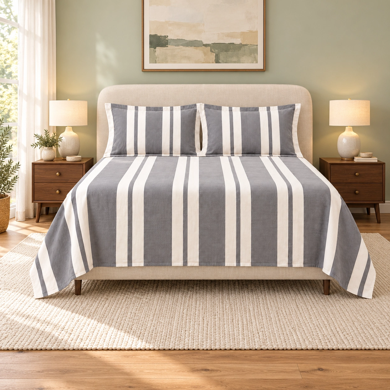 Bedspreads in woven cotton