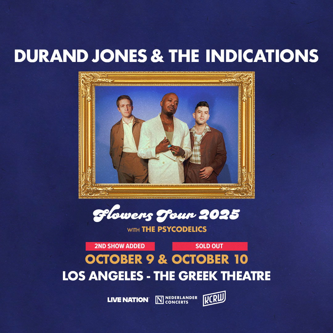 Promotional image for Durand Jones & The Indications at the Greek Theatre on Thursday October 9