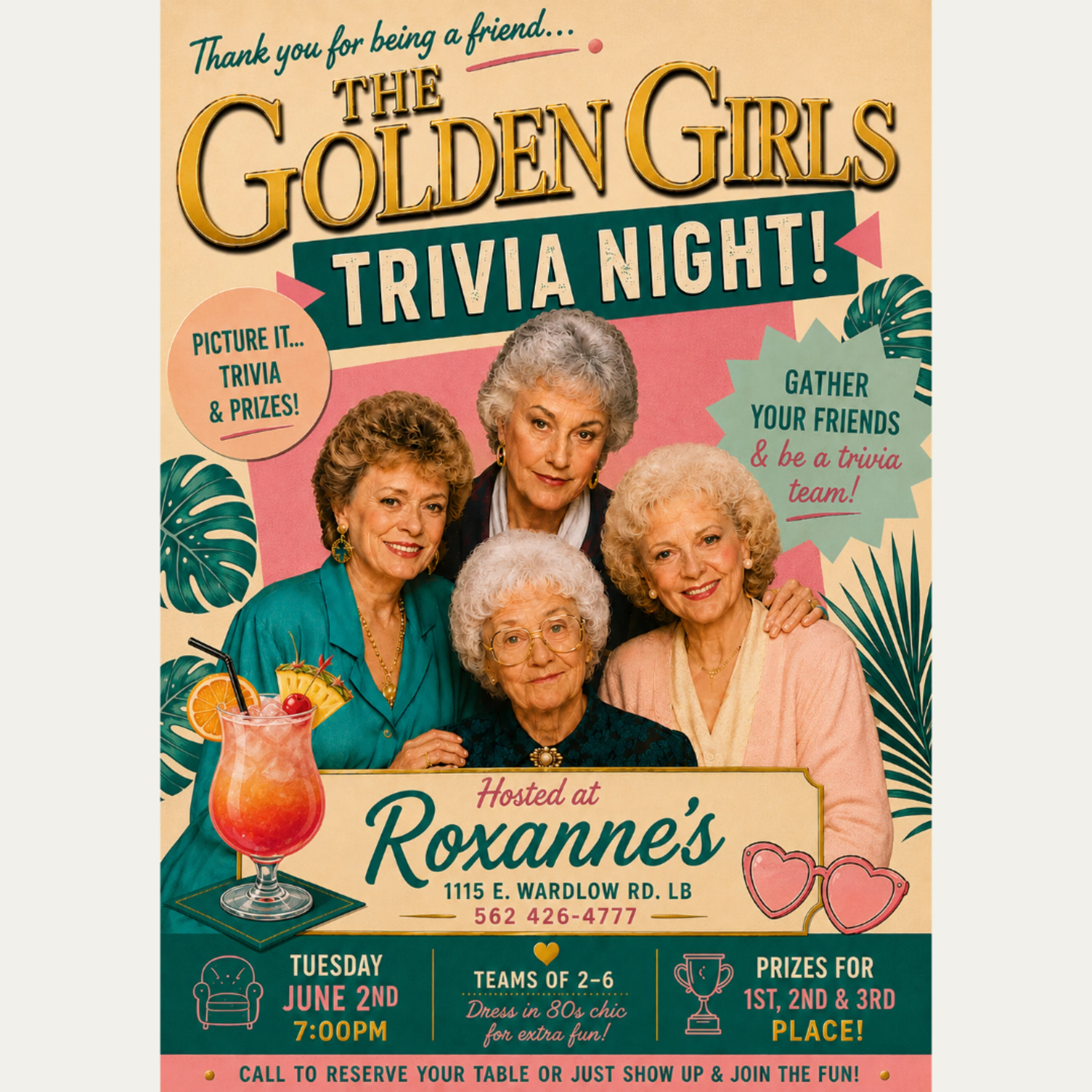 The Golden Girls Trivia Night at Roxanne's