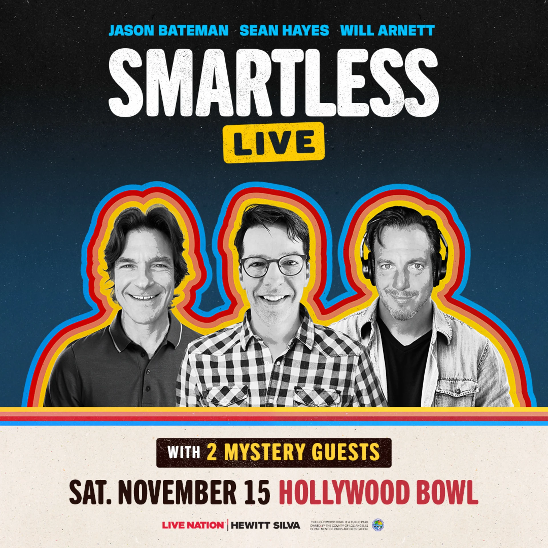 CANCELLED: SmartLess Live with Jason Bateman, Sean… | KCRW